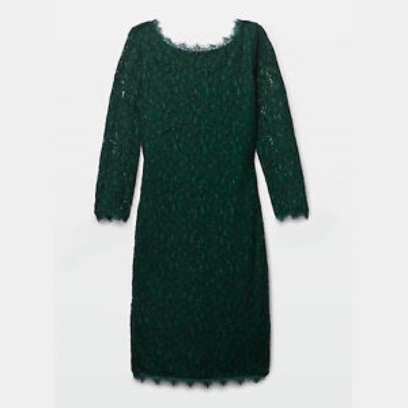 Aritzia Babaton Hunter Green Rafael Lace Dress 0 - Picture 11 of 11